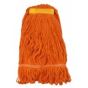 Synthetic String Mop Replacement Head - Large (24 oz / 680 g) - Orange