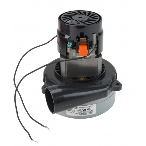 Tangential Vacuum Motor - 5.7" dia - 2 Fans - 120V - Epoxy Paint - Lamb / Ametek 116472-13 (S) **