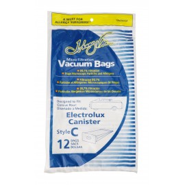 Sac en papier pour aspirateur chariot Electrolux style C - paquet de 12 sacs - Envirocare 805