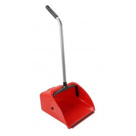 Standing Dust Pan - Long Handle - Jumbo - Red