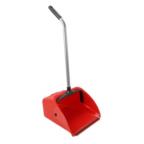 Standing Dust Pan - Long Handle - Jumbo - Red