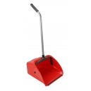 Standing Dust Pan - Long Handle - Jumbo - Red