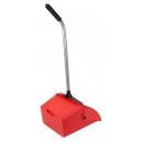 Standing Dust Pan - Long Handle - Jumbo - Red