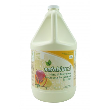 Savon pour les mains et le corps - mangue papaye - 4 L (1,06 gal) - Safeblend HLMP-G04