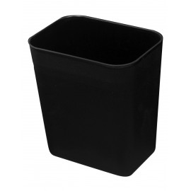 Office Trash Can / Bin - Wastebasket - 2 gal  (8 L) - Black