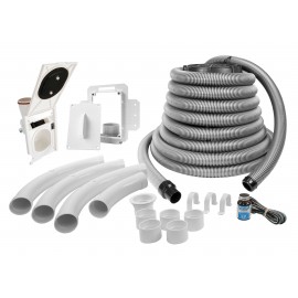 Ensemble complet d'installation Hide-a-Hose - boyau rétractable de 12 m (40') - pour prise HS5000
