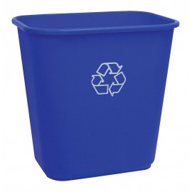 Recycling Bin - 5.7 gal (26 L) Capacity - Lightweight - Blue