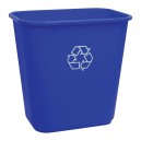 Bac de recyclage - capacité de 26 L (5,7 gal) - léger - bleu