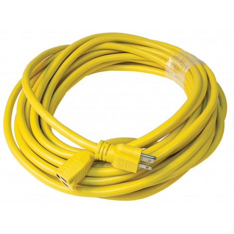 50' (15 m) Commercial Electric Cord - 14/3 - 600 V - Yellow