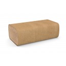 Papier essuie-mains - plis multiples - 9" x 9,45" (22,9 cm x 24 cm) - boîte de 16 paquets de 250 feuilles - brun - Cascades Pro H175