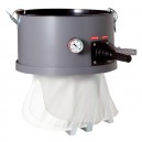 Aspirateur commercial sec et humide - capacité de 56 L (15 gal) - 2 moteurs - cuve en métal sur chariot - boyau de 8'