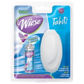 Air Spray Freshener with Mini Dispenser - Tahiti Scent - 0.31 oz (9 g) - Wiese NAEMS03