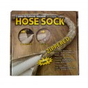 Cover for 35' (10 m) Hose of Central Vacuum Cleaner - Padded - with Zipper - Grey - VacSoc - VS-PZGY35