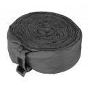 Cover for 35' (10 m) Hose of Central Vacuum Cleaner - Padded - with Zipper - Grey - VacSoc - VS-PZGY35