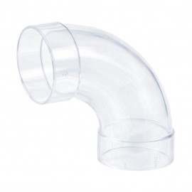 Coude de 90° - pour installation aspirateur central - clair