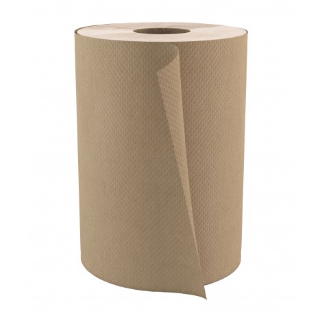 Paper Hand Towel - 7.8" (20 cm)  Width - Roll of 350' (106.7 m) - Box of 12 Rolls - Brown - Cascades H035