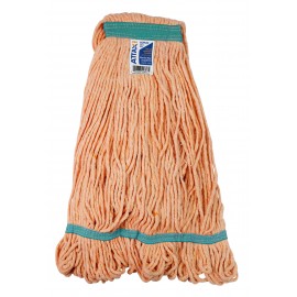 Tête de vadrouille 24oz / moppe synthétique de rechange - bouclée à bandes étroites - orange - large