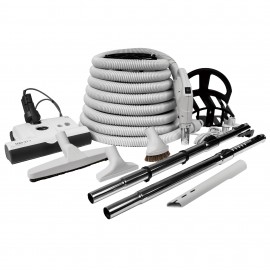 Central Vacuum Kit - 40 ft (12 m) Electrical Hose with On/Off Switch - 110V - Sebo ET1