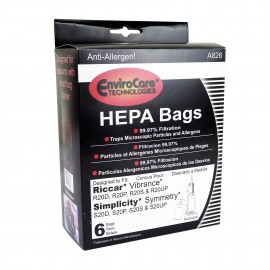 Sac en papier pour aspirateur vertical Maytag M700 - paquet de 6 sacs - RICCAR VIBRANCE SIMPLICITY SYMMETRY