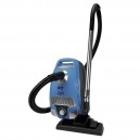 Aspirateur chariot - Johnny Vac Silenzio - filtration HEPA - sac HEPA - manchon télescopique - ensemble de brosses - bleu