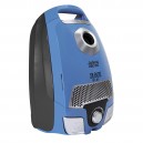 Canister Vacuum - Johnny Vac Silenzio - HEPA Filtration - HEPA Bag - Telescopic Handle - Set of Brushes - Blue