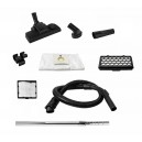 Canister Vacuum - Johnny Vac Silenzio - HEPA Filtration - HEPA Bag - Telescopic Handle - Set of Brushes - Blue