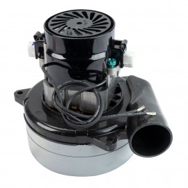 Moteur pour aspirateur tangentiel - dia 5,7" - 2 ventilateurs - 24 Volts - 16,2 A - 390 W - 91 watts-air - levée d'eau 45,8" - CFM (pi3/min) 67,8 - peinture epoxy - Lamb/Ametek 116157-00 (B)