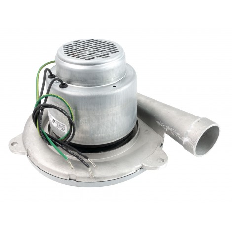 Tangential Vacuum Motor - 8.4" dia - 1 Fan - 120V - 717 Airwatts - Lamb / Ametek 122133-00 (B)