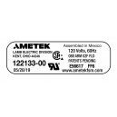 Tangential Vacuum Motor - 8.4" dia - 1 Fan - 120V - 717 Airwatts - Lamb / Ametek 122133-00 (B)