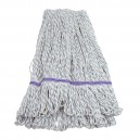 String Mop Replacement Head - Synthetic Washing Mops - with Narrow Strips and Looped End - Medium - 20 oz (567 g) - Blue