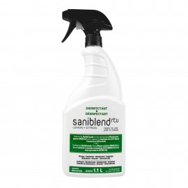 Nettoyant - désodorisant - désinfectant - prêt à utiliser - citron - Saniblend RTU - 1.1 L (0,29 gal) - Safeblend SRTLGN4 - désinfectant à utiliser contre le coronavirus (COVID-19) DIN 02344904