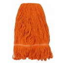 Tête de vadrouille synthétique de rechange - large (680 g / 24 oz) - orange - Globe 3092O