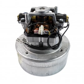 Thru-Flow Vacuum Motor - 5.6" dia - 2 Fans - 230 V - 6 A - 1100 W - 420 Airwatts - 90" Water Lift - 117" CFM - Domel 496.3.401.6