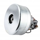 Thru-Flow Vacuum Motor - 5.7" dia - 2 Fans - 120 V - 9 A - 850W - 300 Airwatts - 80" Water Lift - 100" CFM - Domel 496.3.446