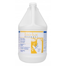 Savon liquide pour les mains antimicrobien Bio-Lux Orangel - prêt à utiliser - 4 L (1,06 gal) - Safeblend BIOR - désinfectant à utiliser contre le coronavirus (COVID-19)