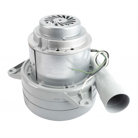 Tangential Vacuum Motor - 7.2" dia - 3 Fans - 120 V - 13.8 A - 1544 W - 403 Airwatts - 134" Water Lift - 92.1 CFM - Epoxy Paint - Lamb / Ametek 116103-00 / 116119 (B)