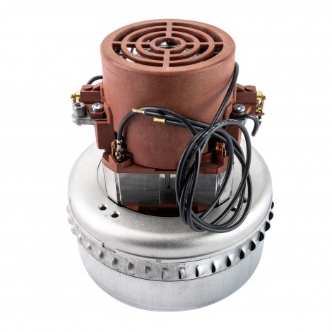 Bypass Vacuum Motor - 5.7" dia - 2 Fans - 120 V - 8 A - 850 W - 84" Water Lift - 93" CFM - Domel 492.3.314 (Replace GHIBLI 4360801)