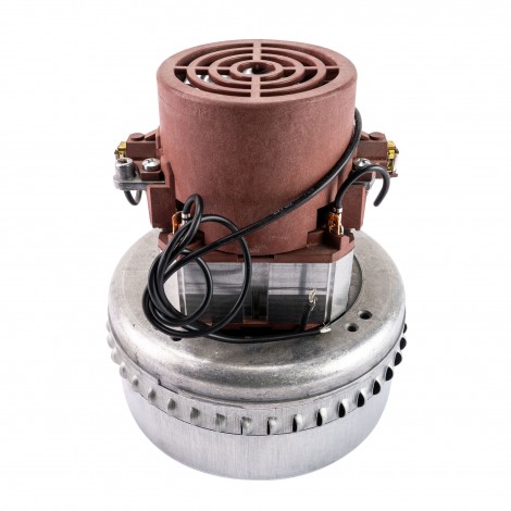 Bypass Vacuum Motor - 5.7" dia - 2 Fans - 120 V - 9 A - 1000 W - 350 Airwatts - 88" Water Lift - 95" CFM - Domel 492.3.581