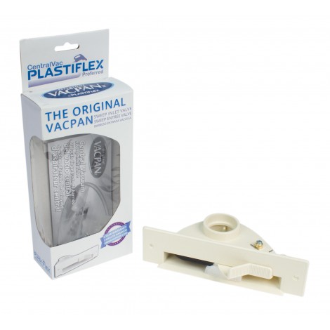 Porte-poussière automatique pour aspirateur central beige Plastiflex VCPA01