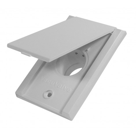 Inlet Valve Square door - Fitting for Central Vacuum Installation - Canplas 775590W