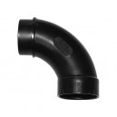 90° Elbow M/F - Fitting for Central Vac Installation - Black - Hayden 785511