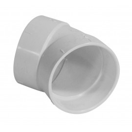 Coude 38° - raccord en "L" - pour installation aspirateur central - blanc - Hayden 762038