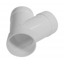 45° Elbow - "Y"  Fitting - For Central Vacuum Installation - Plastiflex SV8072