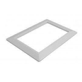 Inlet Plate Trim for Central Vacuum - White - Canplas 791600W