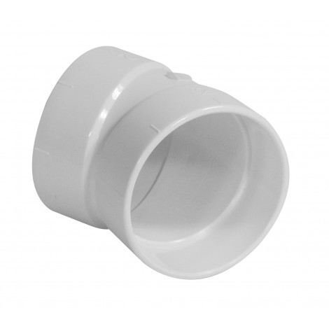 Coude 30° - raccord en "L" - pour installation aspirateur central - blanc - Hayden 765519W