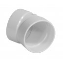 Coude 30° - raccord en "L" - pour installation aspirateur central - blanc - Hayden 765519W