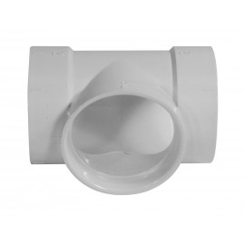 Short Elbow Special "T" Shape - for Central Vacuum Installation - White - Hayden 765502SW