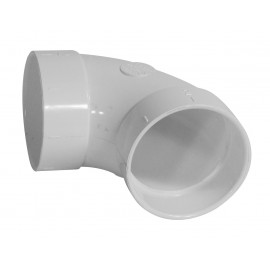 Coude 90° moyen - raccord en "L" - pour installation aspirateur central - blanc - Hayden 7765508W