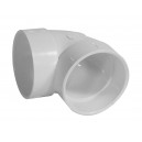 Short 90° Elbow - "L" Fitting - for Central Vacuum Installation - Hayden 765506W