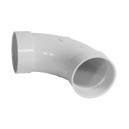 Coude 90° - raccord en "L" - pour installation aspirateur central - blanc - Plastiflex  SV8042 BI230